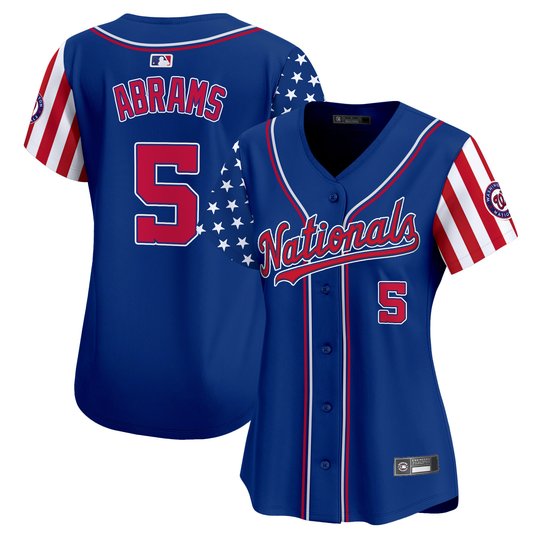 Women's Washington Nationals 2025 Independence Day Vapor Premier Limited Jersey - All Stitched