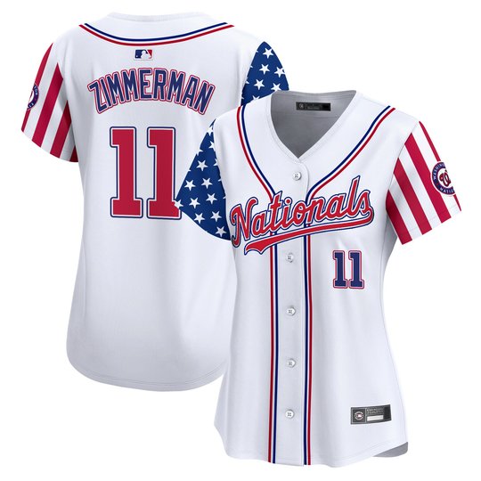 Women's Washington Nationals 2025 Independence Day Vapor Premier Limited Jersey - All Stitched