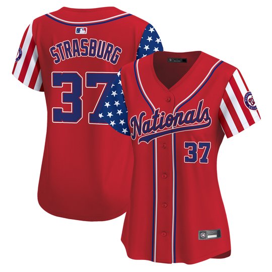 Women's Washington Nationals 2025 Independence Day Vapor Premier Limited Jersey - All Stitched