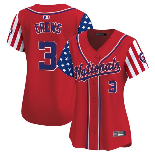 Women's Washington Nationals 2025 Independence Day Vapor Premier Limited Jersey - All Stitched
