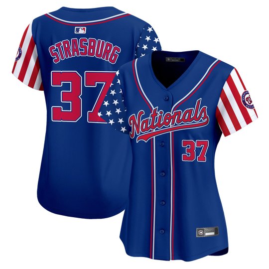 Women's Washington Nationals 2025 Independence Day Vapor Premier Limited Jersey - All Stitched
