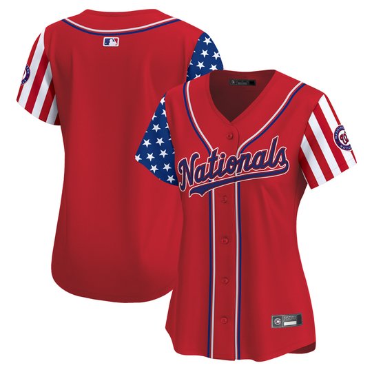 Women's Washington Nationals 2025 Independence Day Vapor Premier Limited Jersey - All Stitched