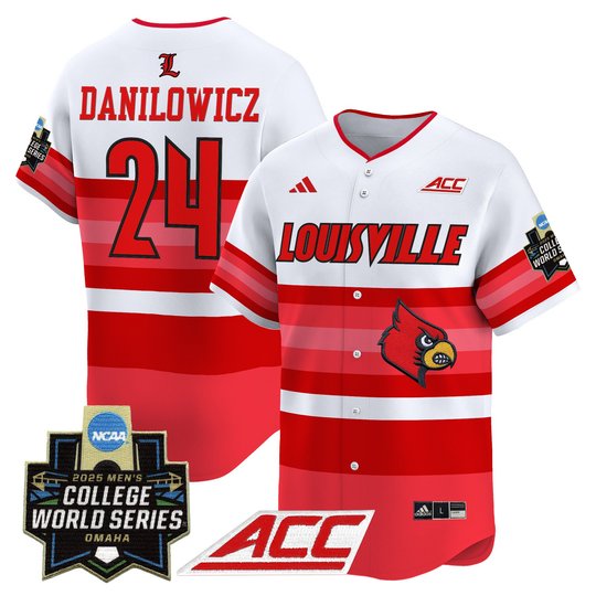Men's Louisville Cardinals 2025 World Series Vapor Premier Limited Jersey - All Stitched
