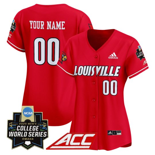 Louisville Cardinals 2025 World Series Vapor Premier Limited Custom Jersey - All Stitched