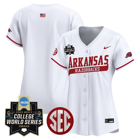 Women's Arkansas Razorbacks 2025 World Series Vapor Premier Limited Jersey - All Stitched