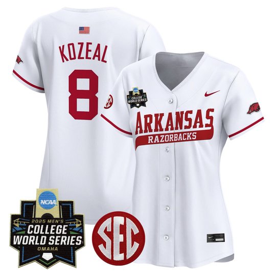 Women's Arkansas Razorbacks 2025 World Series Vapor Premier Limited Jersey - All Stitched