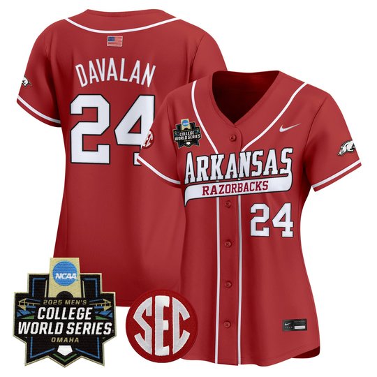 Women's Arkansas Razorbacks 2025 World Series Vapor Premier Limited Jersey - All Stitched