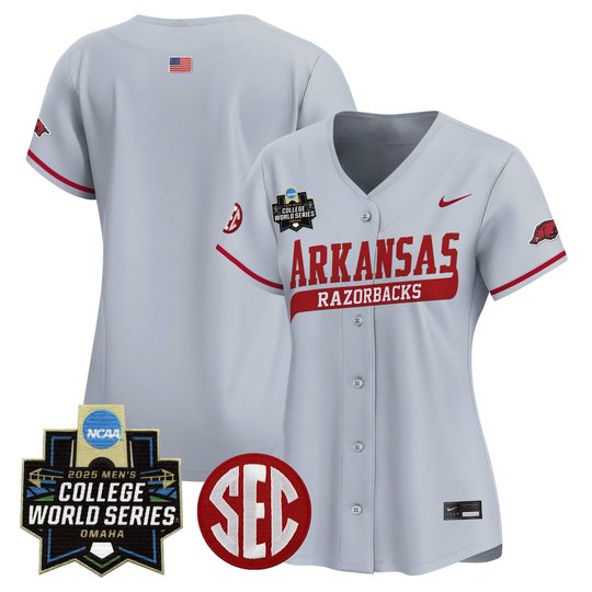 Women's Arkansas Razorbacks 2025 World Series Vapor Premier Limited Jersey - All Stitched