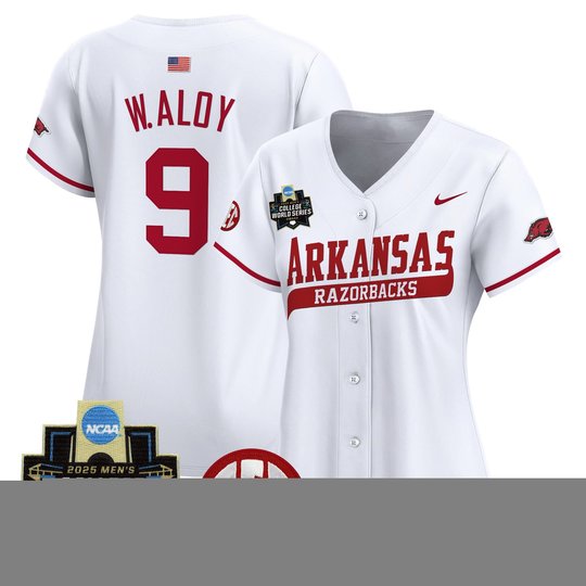 Women's Arkansas Razorbacks 2025 World Series Vapor Premier Limited Jersey - All Stitched