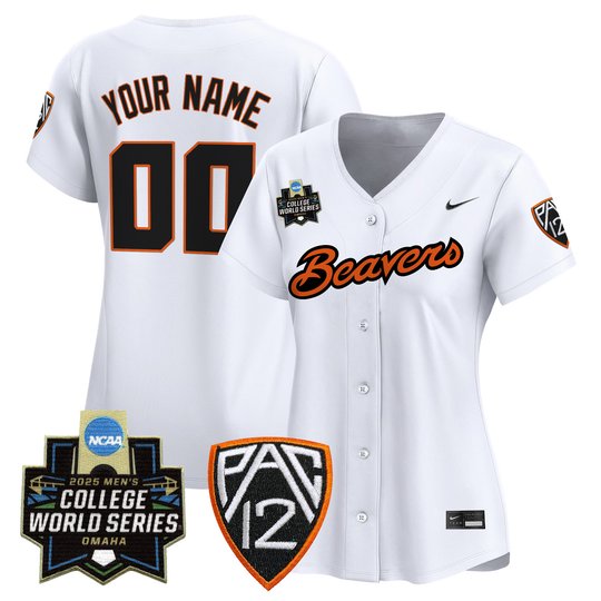 Oregon State Beavers 2025 World Series Vapor Premier Limited Custom Jersey - All Stitched