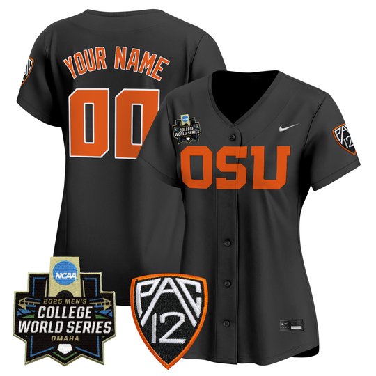 Oregon State Beavers 2025 World Series Vapor Premier Limited Custom Jersey - All Stitched