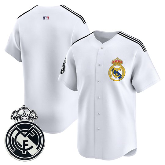 Real Madrid 2025 Vapor Baseball Jersey - Stitched