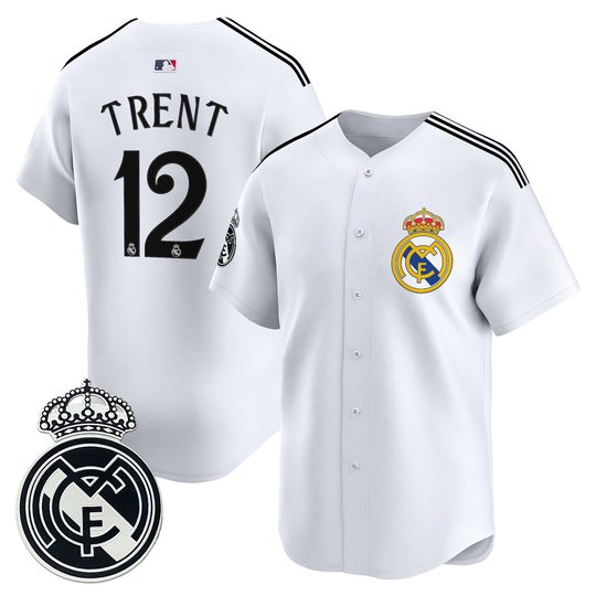 Real Madrid 2025 Vapor Baseball Jersey - Stitched