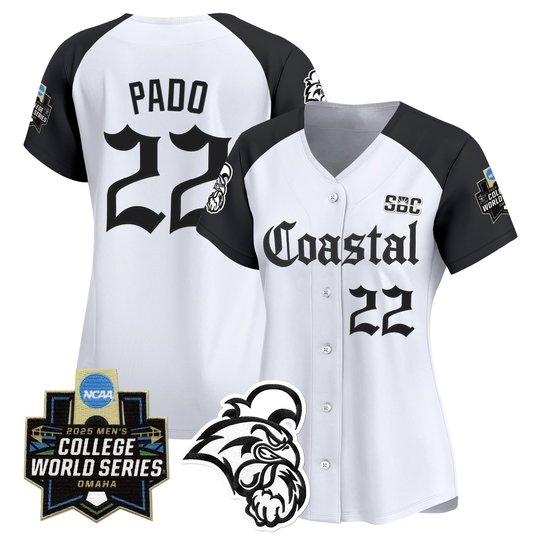 Women's Coastal Carolina Chanticleers 2025 World Series 'Gothic Coastline Edition' Vapor Premier Limited Jersey - All Stitched