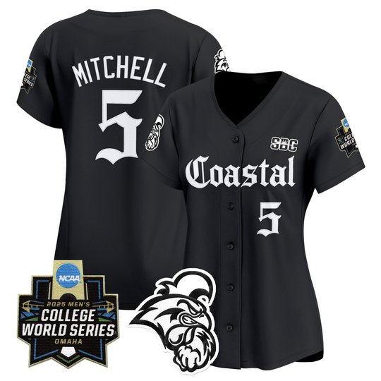 Women's Coastal Carolina Chanticleers 2025 World Series 'Gothic Coastline Edition' Vapor Premier Limited Jersey - All Stitched