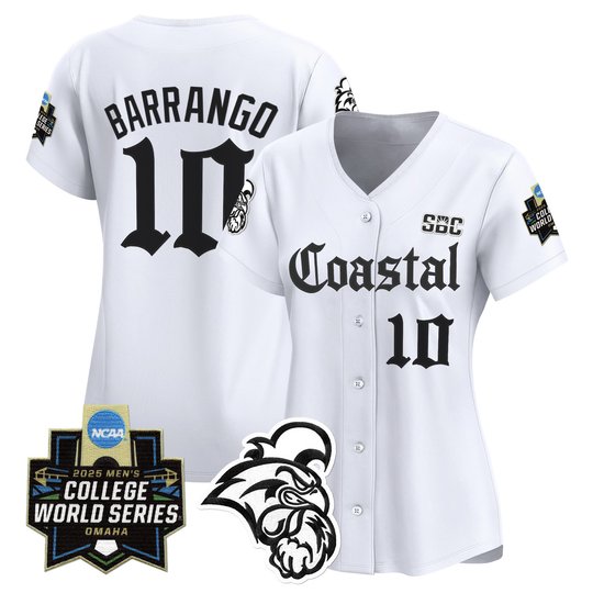 Women's Coastal Carolina Chanticleers 2025 World Series 'Gothic Coastline Edition' Vapor Premier Limited Jersey - All Stitched