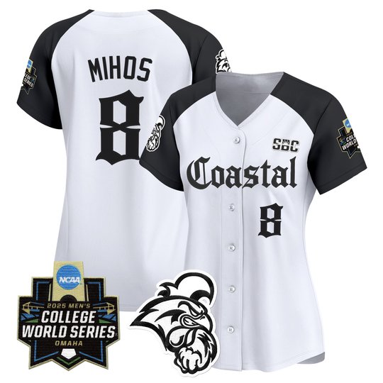 Women's Coastal Carolina Chanticleers 2025 World Series 'Gothic Coastline Edition' Vapor Premier Limited Jersey - All Stitched
