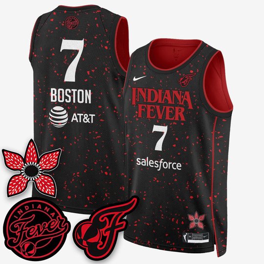 Indiana Fever Stranger Things Victory Jersey - Swingman Edition - All Stitched