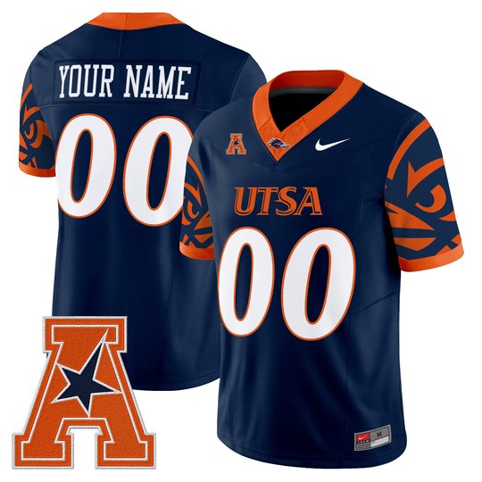 UTSA Roadrunners 2025 Vapor Limited Custom Jersey V2 - All Stitched
