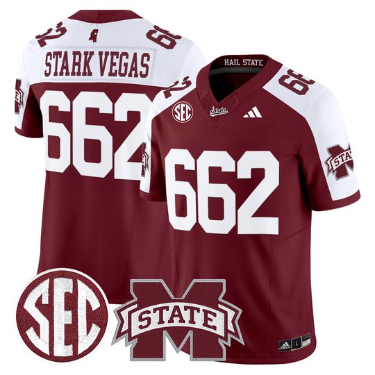 Men's Mississippi State Bulldogs 'Dark Mode' Vapor Limited Jersey - All Stitched