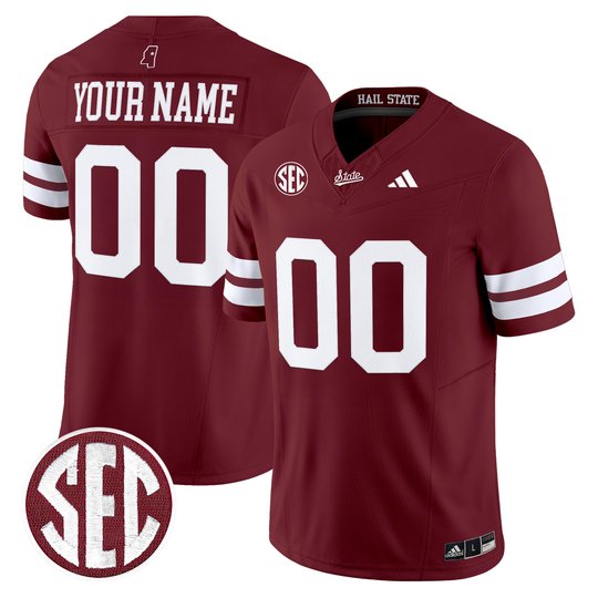 Mississippi State Bulldogs 'Dark Mode' Vapor Limited Custom Jersey - All Stitched