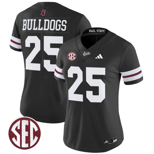Women's Mississippi State Bulldogs 'Dark Mode' Vapor Limited Jersey - All Stitched