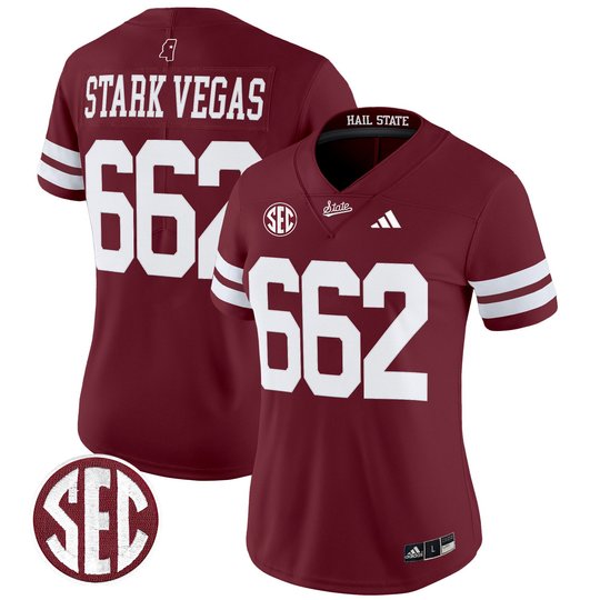 Women's Mississippi State Bulldogs 'Dark Mode' Vapor Limited Jersey - All Stitched