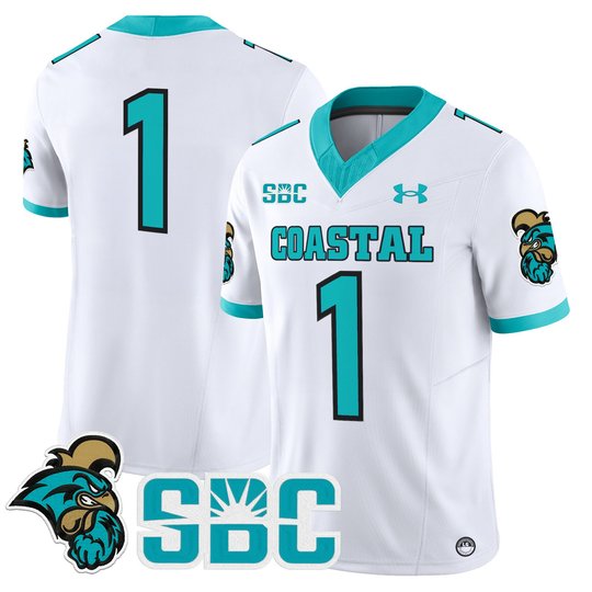 Men's Coastal Carolina Chanticleers 2025 Vapor Limited Jersey - All Stitched