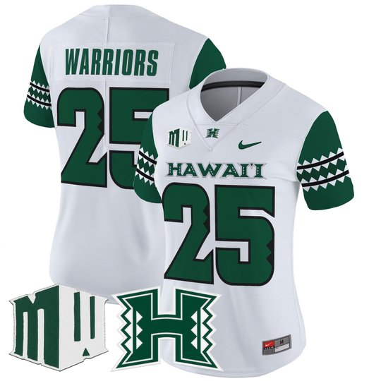 Women's Hawai'i Rainbow Warriors 2025 Vapor Limited Jersey - All Stitched