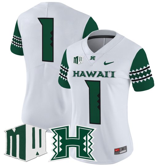 Women's Hawai'i Rainbow Warriors 2025 Vapor Limited Jersey - All Stitched