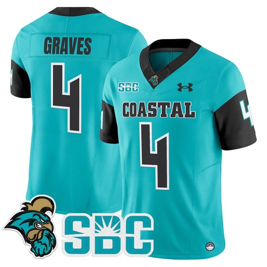 Men's Coastal Carolina Chanticleers 2025 Vapor Limited Jersey - All Stitched
