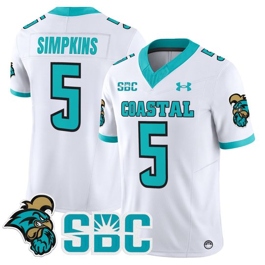 Men's Coastal Carolina Chanticleers 2025 Vapor Limited Jersey - All Stitched