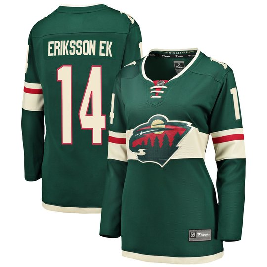 Joel Eriksson Ek Minnesota Wild Green Jersey - All Stitched
