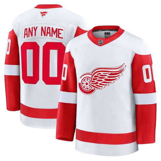 Detroit Red Wings Home Custom Jersey - All Stitched