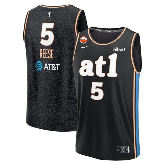 Angel Reese #5 Atlanta Dream Black Jersey - All Stitched