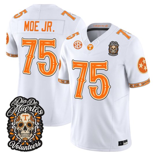 Men's Tennessee Volunteers Día de los Muertos Vapor Limited Jersey - All Stitched