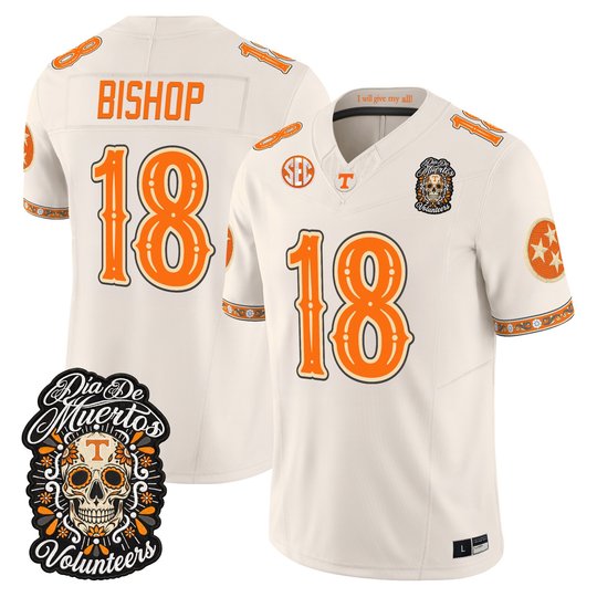 Men's Tennessee Volunteers Día de los Muertos Vapor Limited Jersey - All Stitched