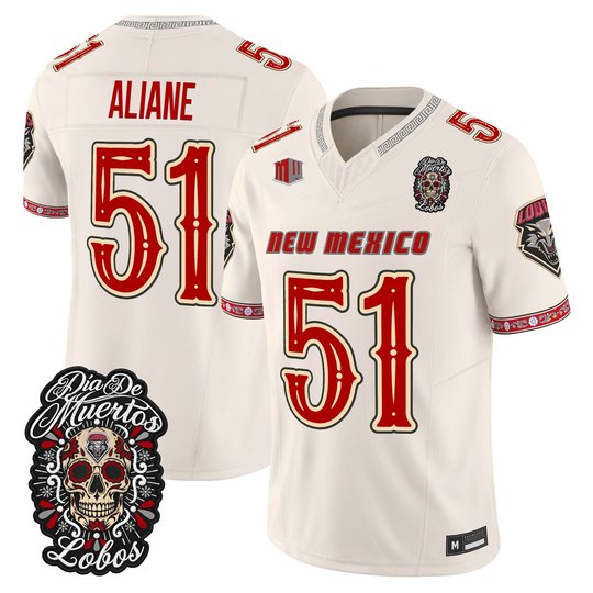 Men's New Mexico Lobos Día de los Muertos Vapor Limited Jersey - All Stitched