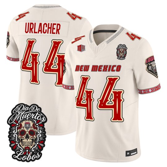 Men's New Mexico Lobos Día de los Muertos Vapor Limited Jersey - All Stitched