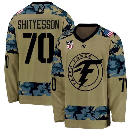 SHITYESSON #70 Fargo Force Hockey Jersey - All Stitched