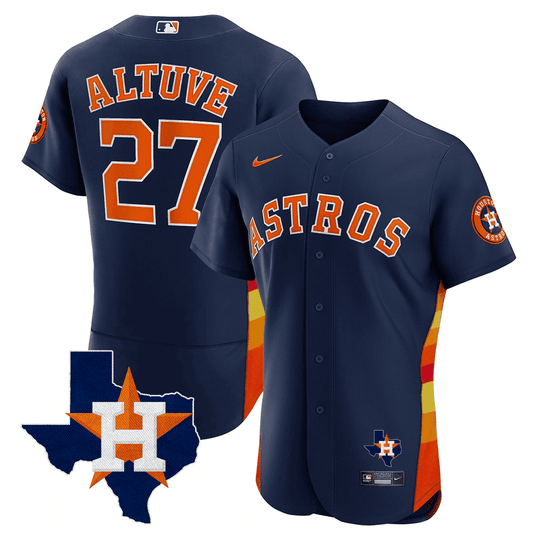Men's Houston Astros Navy Jersey - Houston Texas Patch!