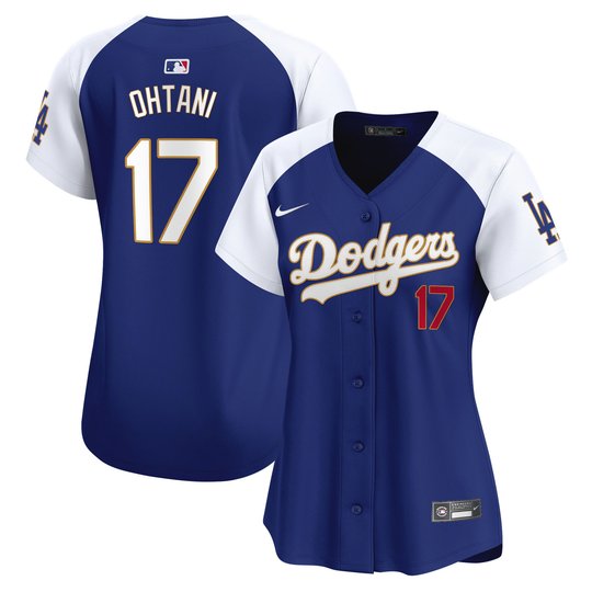 Women's Dodgers Gold Trim Vapor Premier Limited Jersey - All Stitched