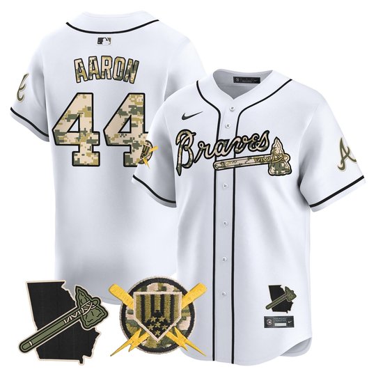Men's Atlanta Braves Armed Forces Day Vapor Premier Limited Jersey - All Stitched
