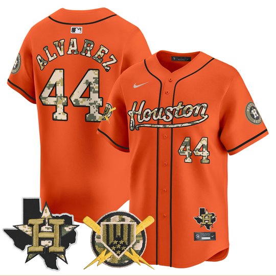 Men's Astros Armed Forces Day Vapor Premier Limited Jersey - All Stitched