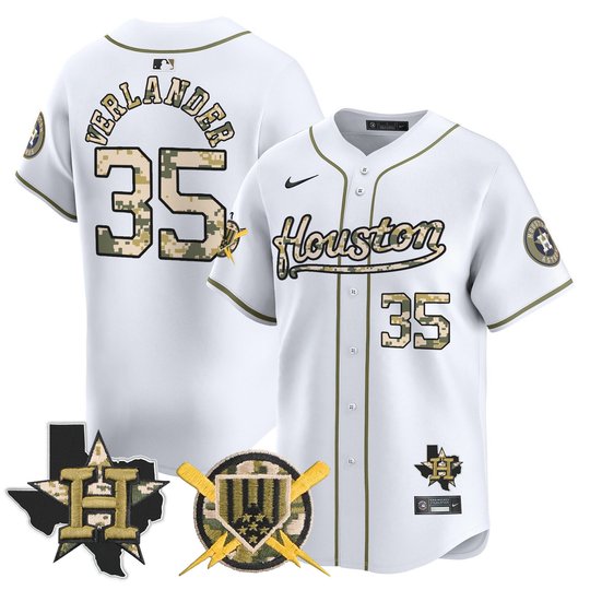 Men's Astros Armed Forces Day Vapor Premier Limited Jersey - All Stitched