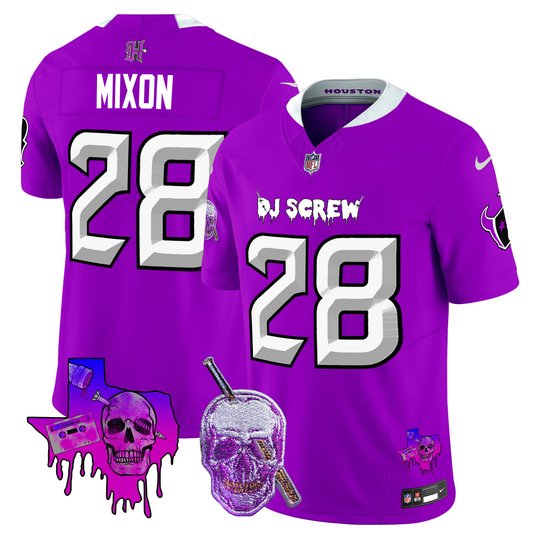 Men's Houston Texans DJ Screw Vapor Limited Jersey - All Stitched