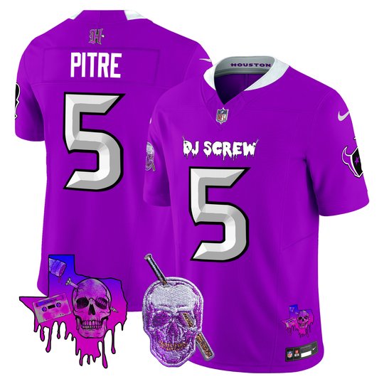 Men's Houston Texans DJ Screw Vapor Limited Jersey - All Stitched