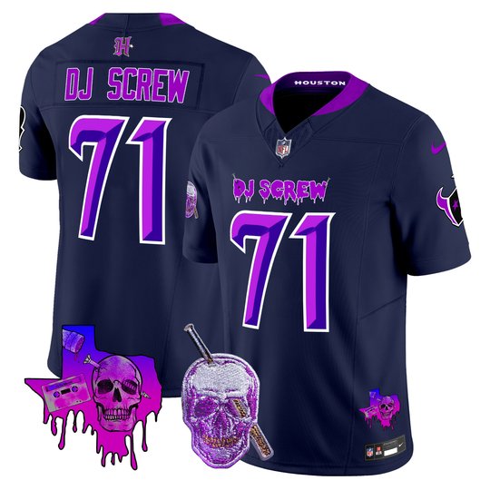Men's Houston Texans DJ Screw Vapor Limited Jersey - All Stitched
