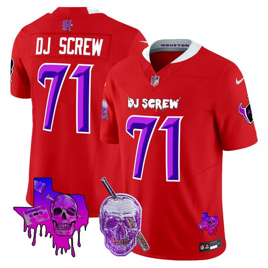 Men's Houston Texans DJ Screw Vapor Limited Jersey - All Stitched