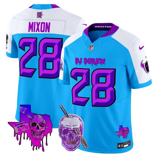 Men's Houston Texans DJ Screw Vapor Limited Jersey - All Stitched